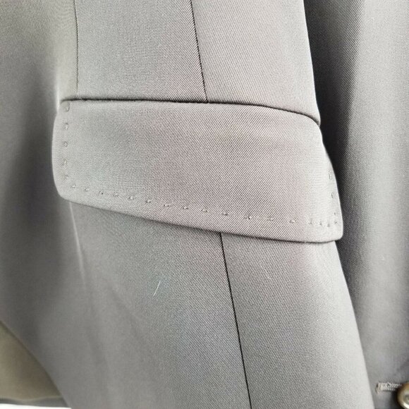 Vintage Size Small TAHARI Blazer Brown Single Breasted 1980's Career Office - Picture 7 of 11